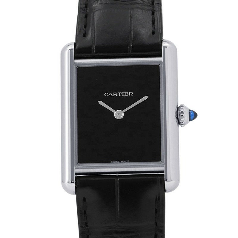 カルティエ タンク マスト ドゥ カルティエ ウォッチ LM WSTA0072 Cartier 腕時計 黒文字盤