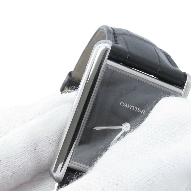 カルティエ タンク マスト ドゥ カルティエ ウォッチ LM WSTA0072 Cartier 腕時計 黒文字盤