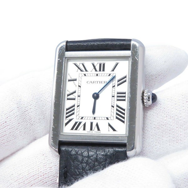 カルティエ タンク ソロ SM WSTA0030 Cartier 腕時計 シルバー文字盤 クォーツ
