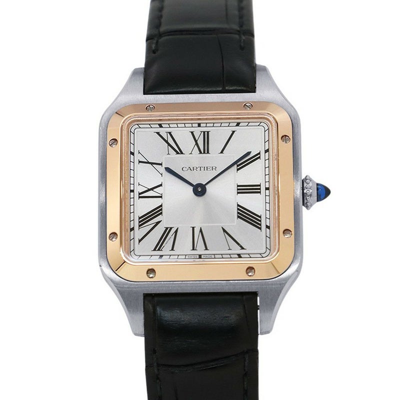 カルティエ サントス デュモン LM W2SA0037 Cartier 腕時計 シルバー文字盤