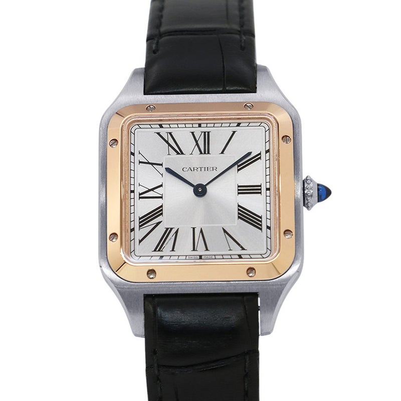 カルティエ サントス デュモン LM W2SA0037 Cartier 腕時計 シルバー文字盤