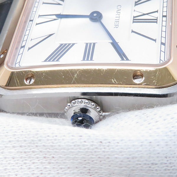 カルティエ サントス デュモン LM W2SA0037 Cartier 腕時計 シルバー文字盤