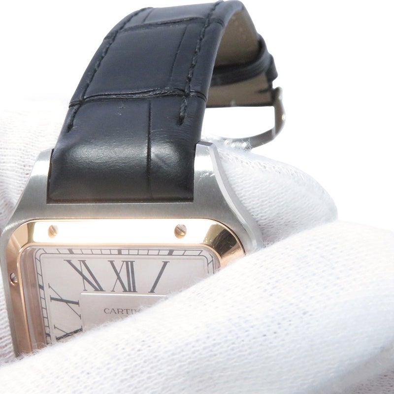 カルティエ サントス デュモン LM W2SA0037 Cartier 腕時計 シルバー文字盤