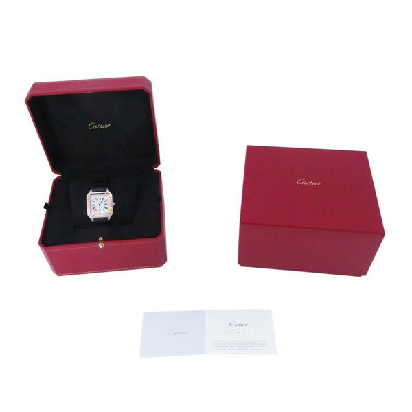 カルティエ サントス デュモン LM W2SA0037 Cartier 腕時計 シルバー文字盤