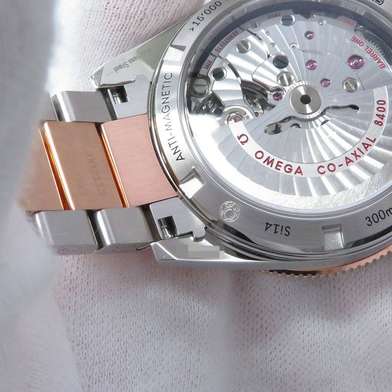 オメガ シーマスター 300 マスター コーアクシャル セドナゴールド 233.20.41.21.01.001 OMEGA 黒文字盤