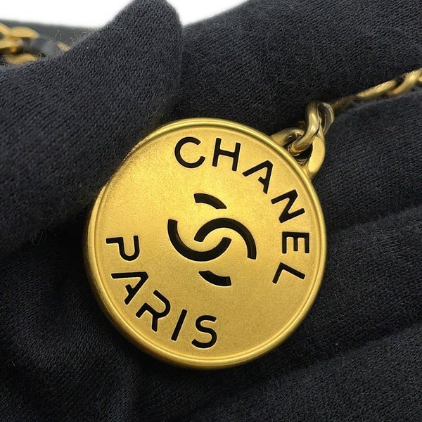 シャネル ハンドバッグ CHANEL 22 ミニ ココマーク シャイニーカーフレザー AS3980 CHANEL 2wayショルダーバッグ 黒