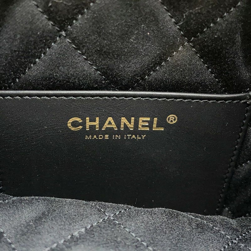シャネル ハンドバッグ CHANEL 22 ミニ ココマーク シャイニーカーフレザー AS3980 CHANEL 2wayショルダーバッグ 黒