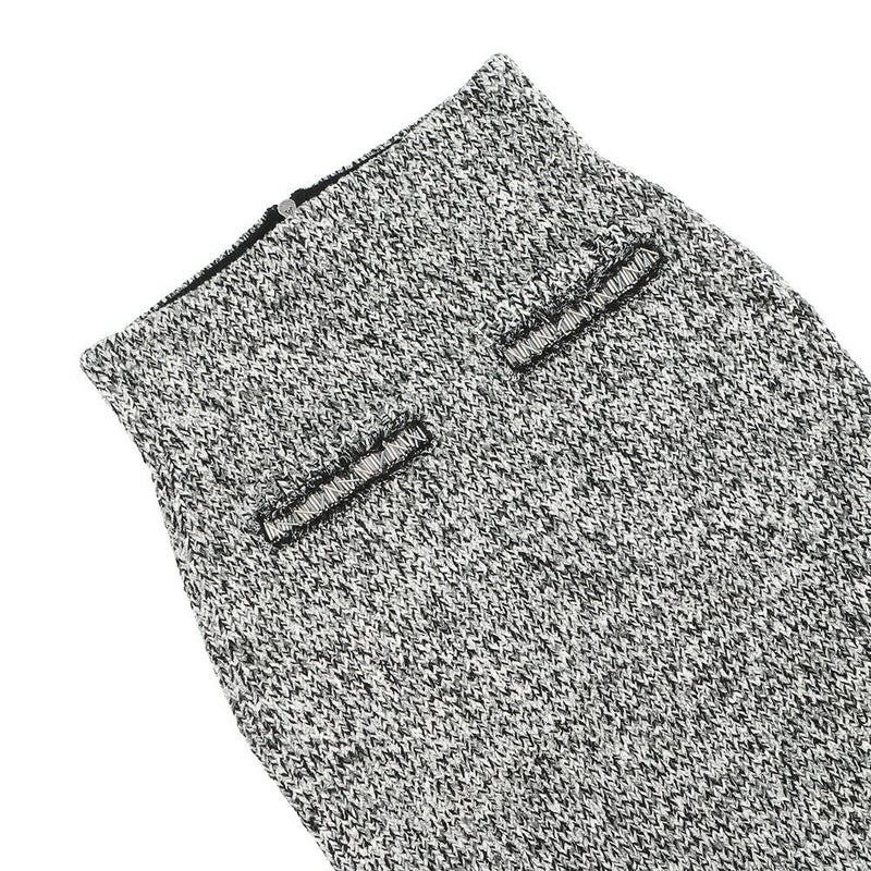 ルイヴィトン スカート ツイード タイトスカート レディースサイズM LOUIS VUITTON FMKZ92 ボトムス ブラック 黒 白