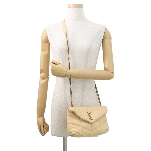 サンローランパリ チェーンショルダーバッグ ルル パファー レザー 620333 SAINT LAURENT PARIS