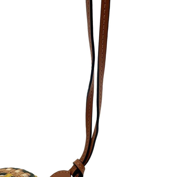 ロエベ ショルダーバッグ 亀モチーフ アナグラム ラフィア/レザー C621232X82 LOEWE ポシェット ポーチ