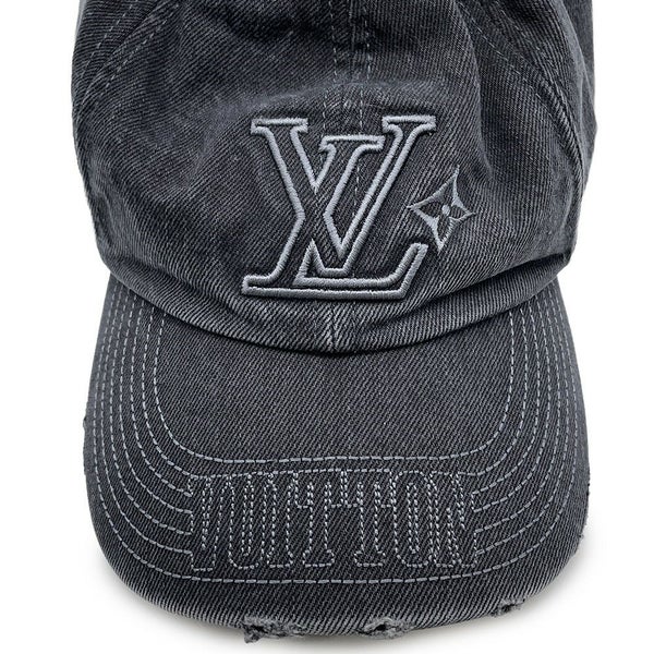ルイヴィトン キャップ LV デニム ウォッシュド コットン M5235L LOUIS VUITTON 帽子