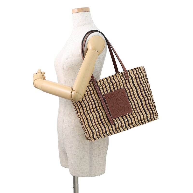 ロエベ トートバッグ アナグラム バスケットバッグ ラフィア A223099X02 LOEWE かごバッグ