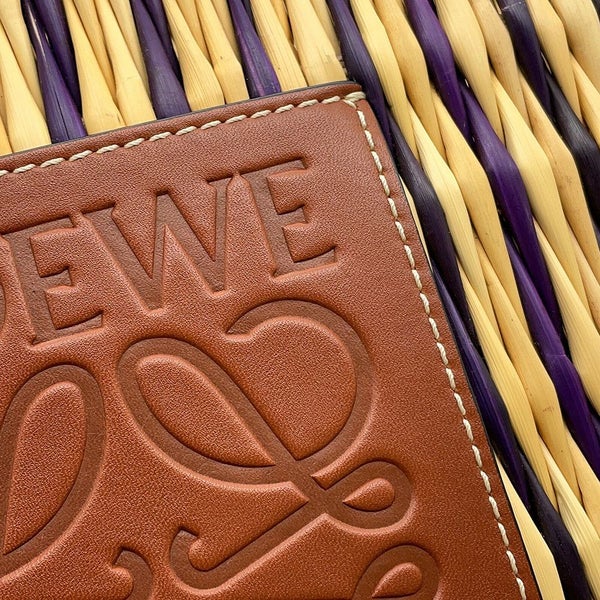 ロエベ トートバッグ アナグラム バスケットバッグ ラフィア A223099X02 LOEWE かごバッグ