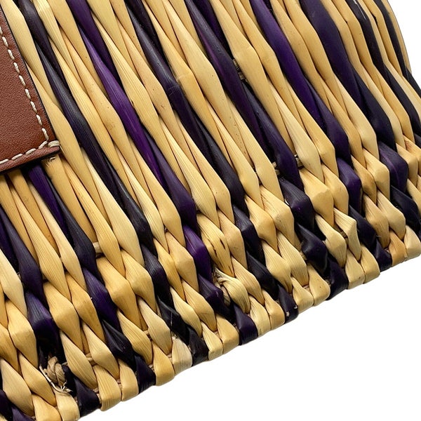 ロエベ トートバッグ アナグラム バスケットバッグ ラフィア A223099X02 LOEWE かごバッグ