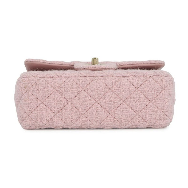 シャネル チェーンショルダーバッグ ミニ マトラッセ 20 ココマーク ツイード A69900 CHANEL