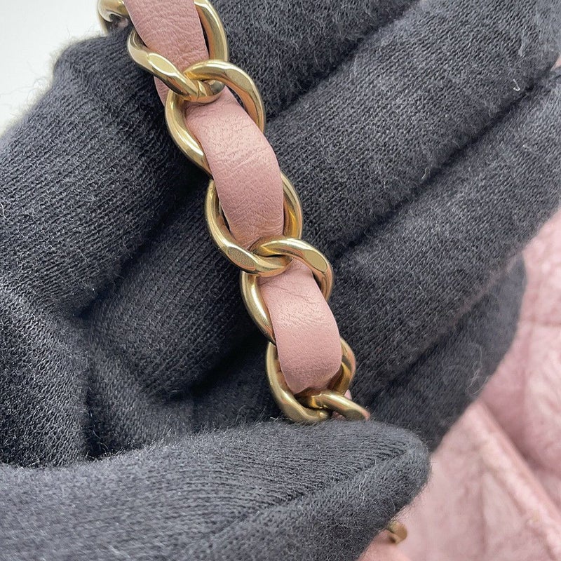 シャネル チェーンショルダーバッグ ミニ マトラッセ 20 ココマーク ツイード A69900 CHANEL