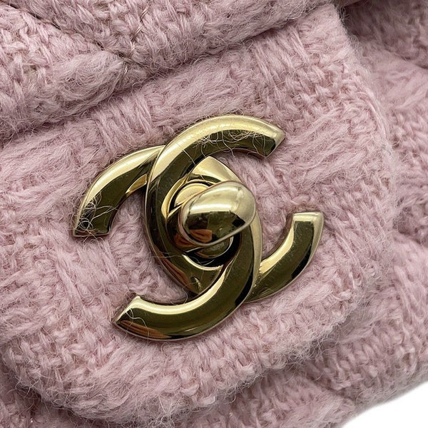 シャネル チェーンショルダーバッグ ミニ マトラッセ 20 ココマーク ツイード A69900 CHANEL