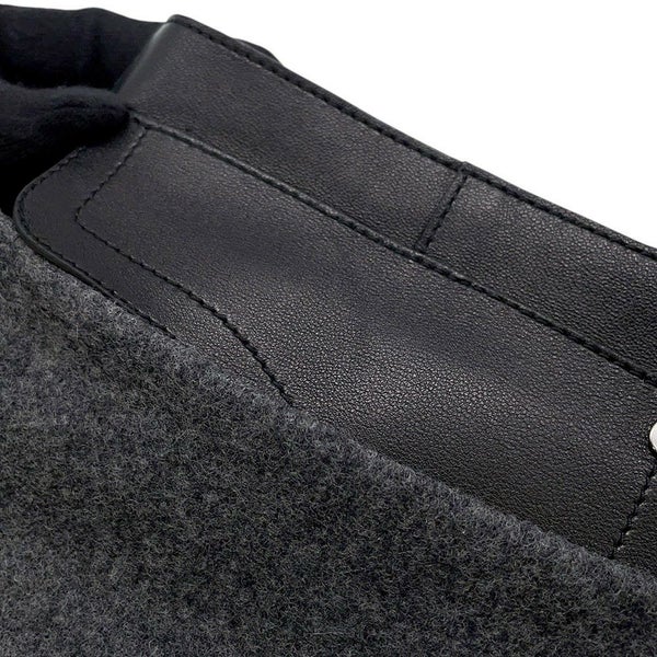 エルメス スカート バスク付き ウール レザー レディースサイズ36 HERMES ボトムス 黒