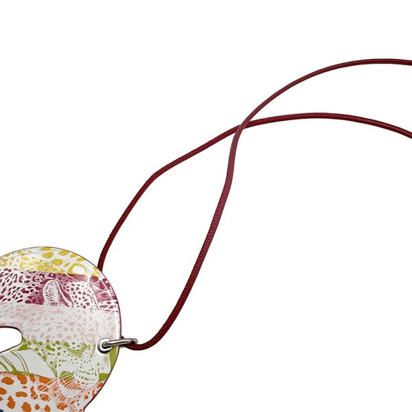 エルメス ネックレス タッタソール タトゥアージュGM ルージュグレナ/シルバー金具 HERMES アクセサリー