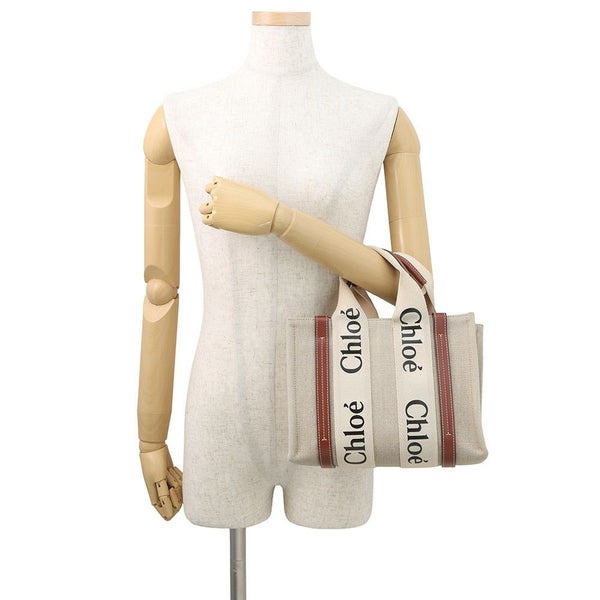 クロエ ハンドバッグ ウッディ トート スモール キャンバス CHC22AS397I2690U Chloe 2way