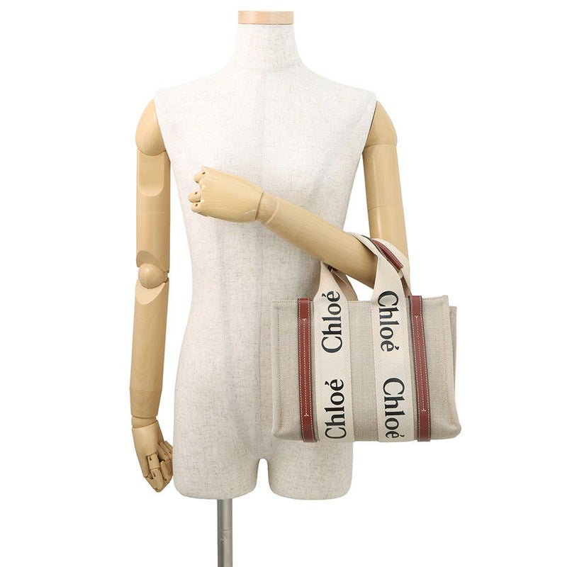 クロエ ハンドバッグ ウッディ トート スモール キャンバス CHC22AS397I2690U Chloe 2way
