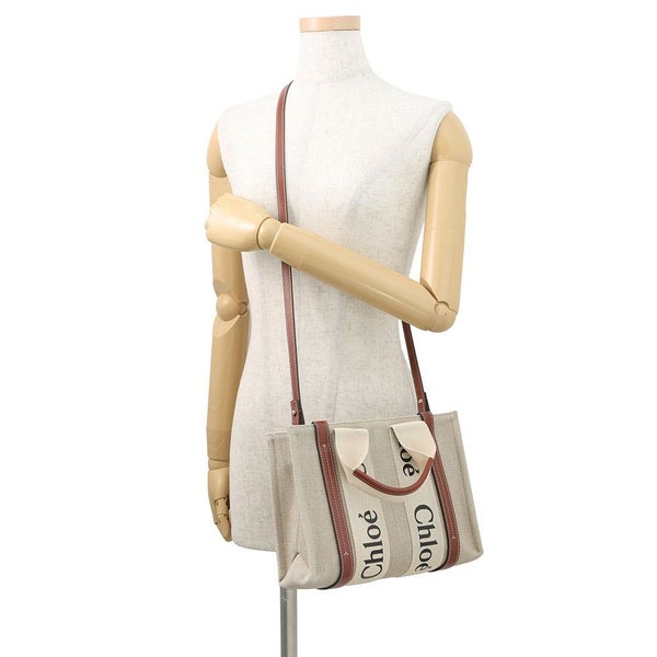 クロエ ハンドバッグ ウッディ トート スモール キャンバス CHC22AS397I2690U Chloe 2way