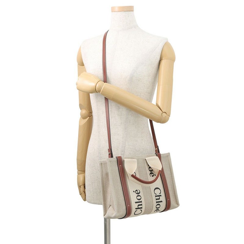 クロエ ハンドバッグ ウッディ トート スモール キャンバス CHC22AS397I2690U Chloe 2way