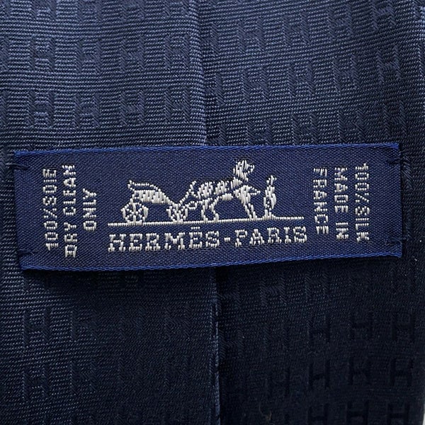 エルメス ネクタイ ファソネH  シルク HERMES タイ メンズ