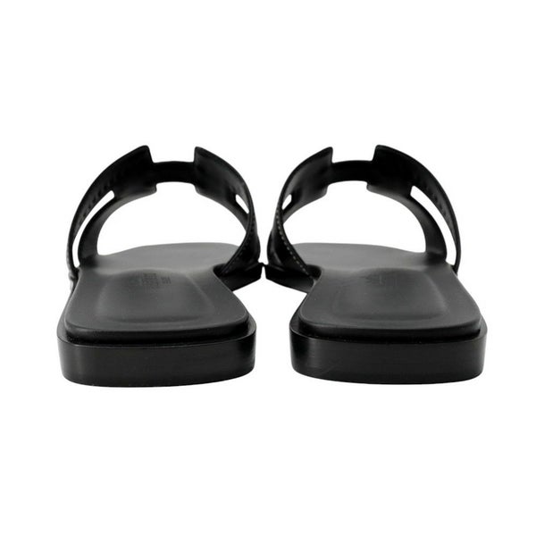 エルメス サンダル オラン レザー レディースサイズ36 HERMES 靴 黒