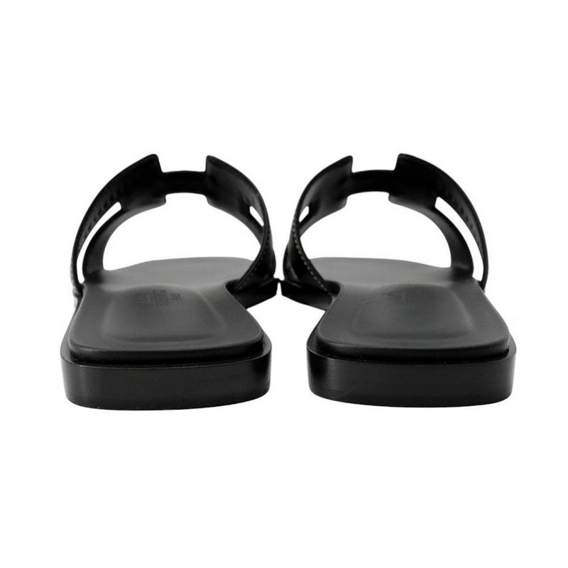 エルメス サンダル オラン レザー レディースサイズ36 HERMES 靴 黒