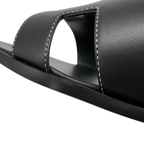 エルメス サンダル オラン レザー レディースサイズ36 HERMES 靴 黒