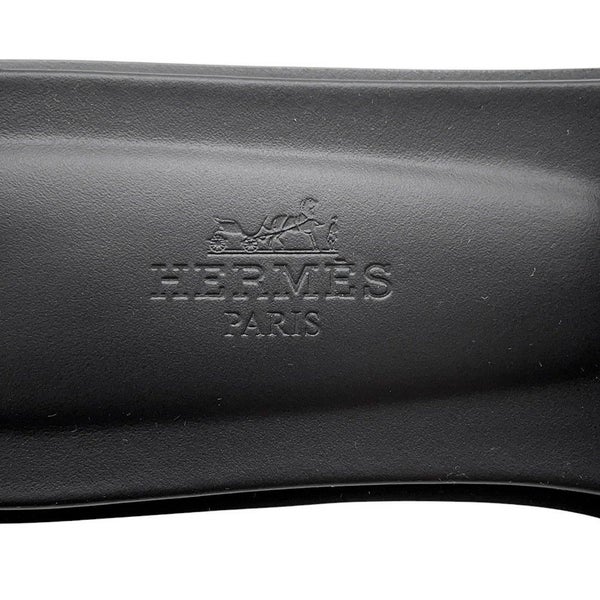 エルメス サンダル オラン レザー レディースサイズ36 HERMES 靴 黒
