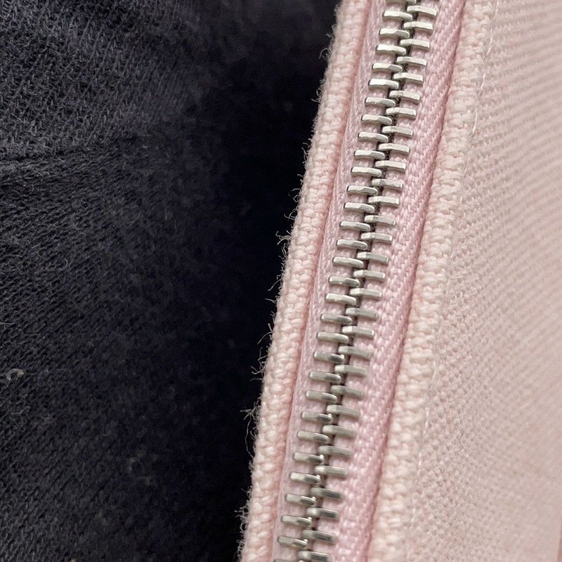 エルメス ポーチ ボリードポーチ ミニミニ ローズパール/シルバー金具 コットン HERMES 100周年限定カラー