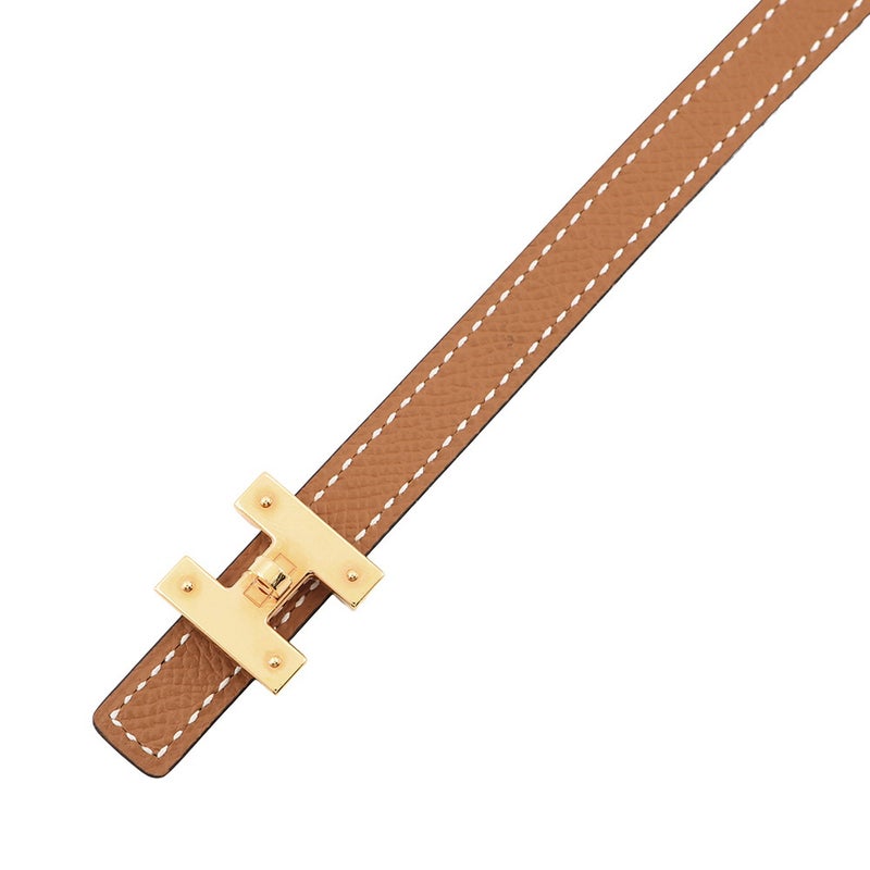エルメス ベルト ミニH ケリー ターンロックモチーフ ブラック/ゴールド/ゴールド金具 スイフト/エプソン B刻印 サイズ70