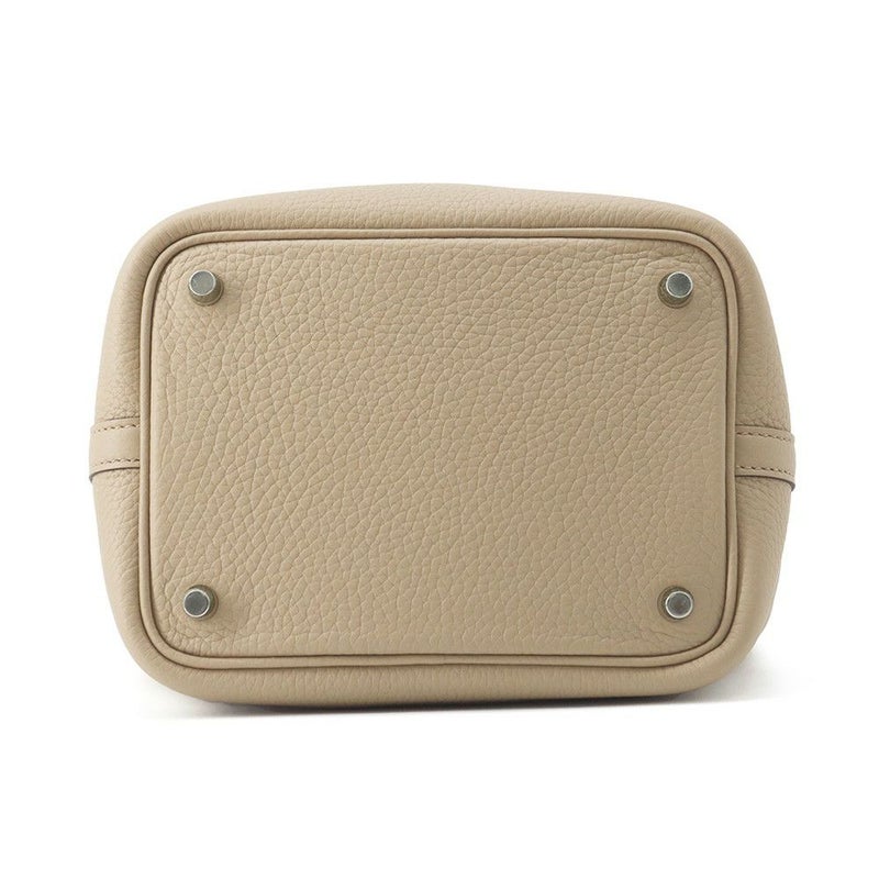 エルメス ハンドバッグ ピコタンロックPM ベージュマルファ/シルバー金具 トリヨンクレマンス K刻印