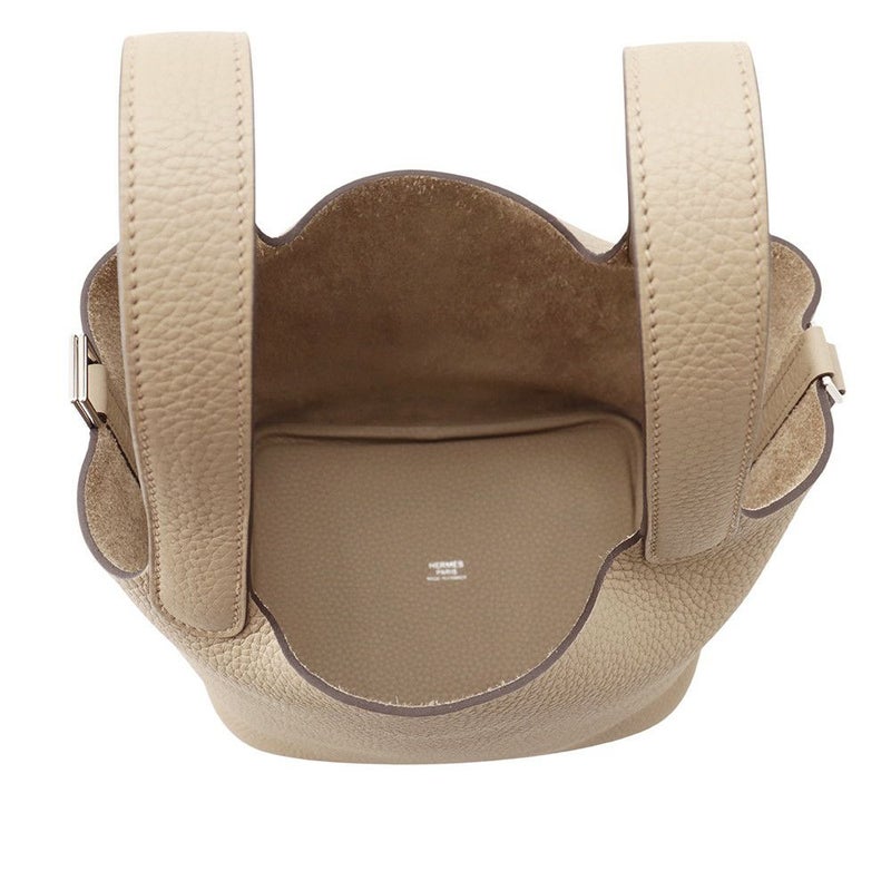 エルメス ハンドバッグ ピコタンロックPM ベージュマルファ/シルバー金具 トリヨンクレマンス K刻印