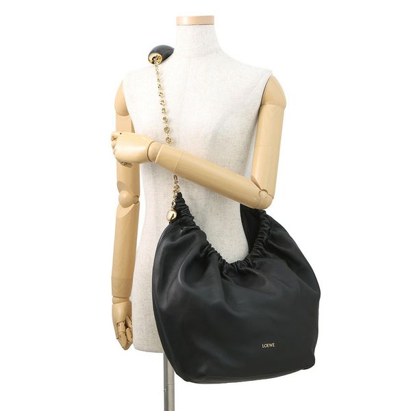 ロエベ ショルダーバッグ スクイーズバッグ ミディアム メローナパラム A914Q37X01 LOEWE 2way 黒