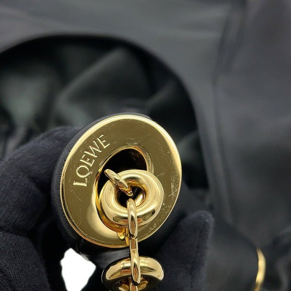 ロエベ ショルダーバッグ スクイーズバッグ ミディアム メローナパラム A914Q37X01 LOEWE 2way 黒