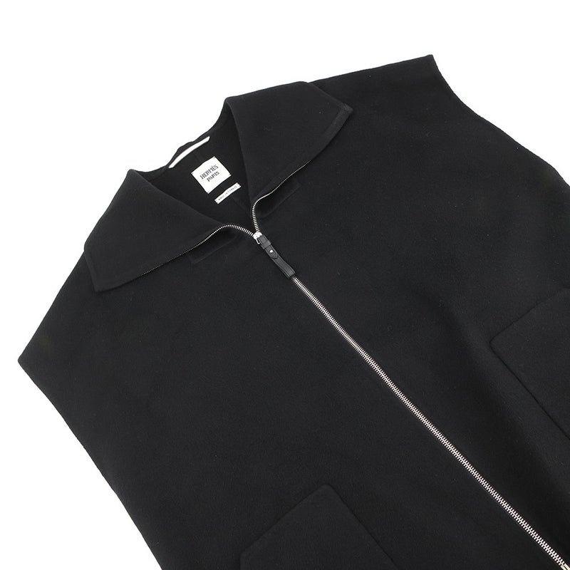 エルメス ベスト ジレ カシミヤ レディースサイズ40 HERMES トップス 黒