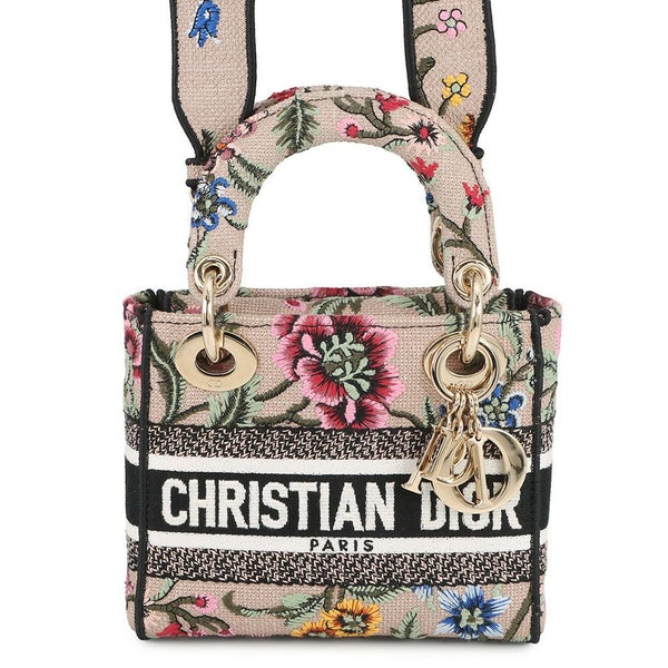クリスチャン・ディオール ハンドバッグ レディ D-LITE ミニ M0500OEAU Christian Dior 2way 花柄 フラワー