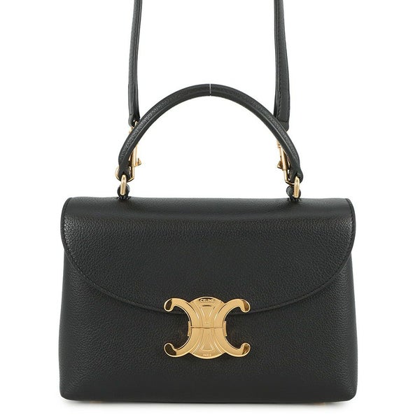 セリーヌ ハンドバッグ ティーン ニノ カーフレザー 118113FXK CELINE 2way 黒