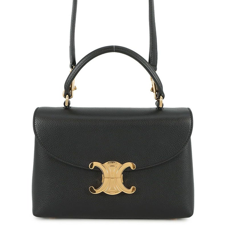 セリーヌ ハンドバッグ ティーン ニノ カーフレザー 118113FXK CELINE 2way 黒