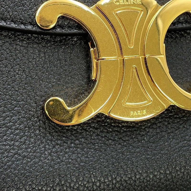 セリーヌ ハンドバッグ ティーン ニノ カーフレザー 118113FXK CELINE 2way 黒