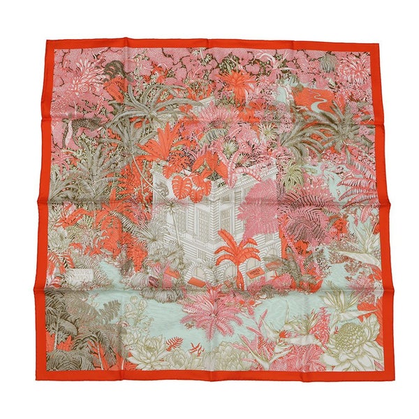 エルメス スカーフ カレ90 フォーブル・トロピカル Faubourg Tropical HERMES シルク