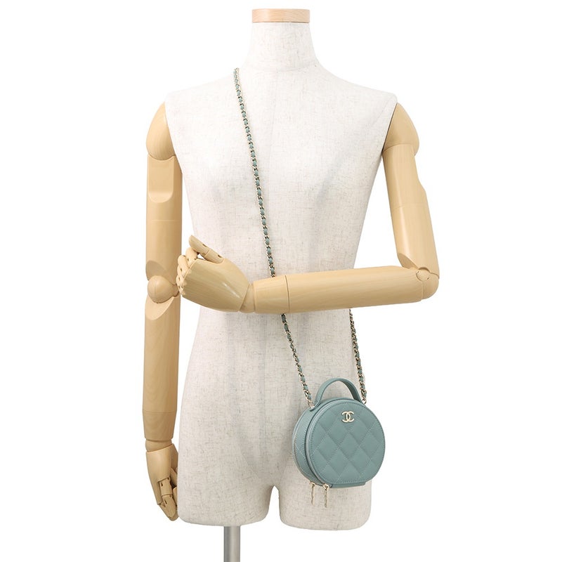 シャネル チェーンショルダーバッグ マトラッセ スモールヴァニティバッグ キャビアスキン AP2502 CHANEL