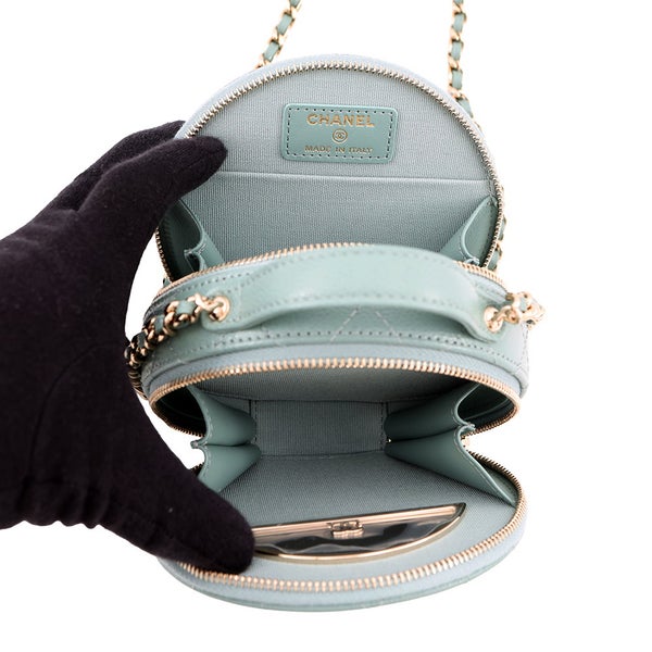 シャネル チェーンショルダーバッグ マトラッセ スモールヴァニティバッグ キャビアスキン AP2502 CHANEL