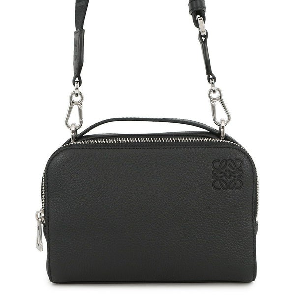 ロエベ ショルダーバッグ クロスボディ カメラバッグ ミニ ソフトグレインカーフレザー C660R41X01 LOEWE 黒