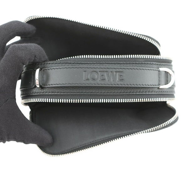 ロエベ ショルダーバッグ クロスボディ カメラバッグ ミニ ソフトグレインカーフレザー C660R41X01 LOEWE 黒