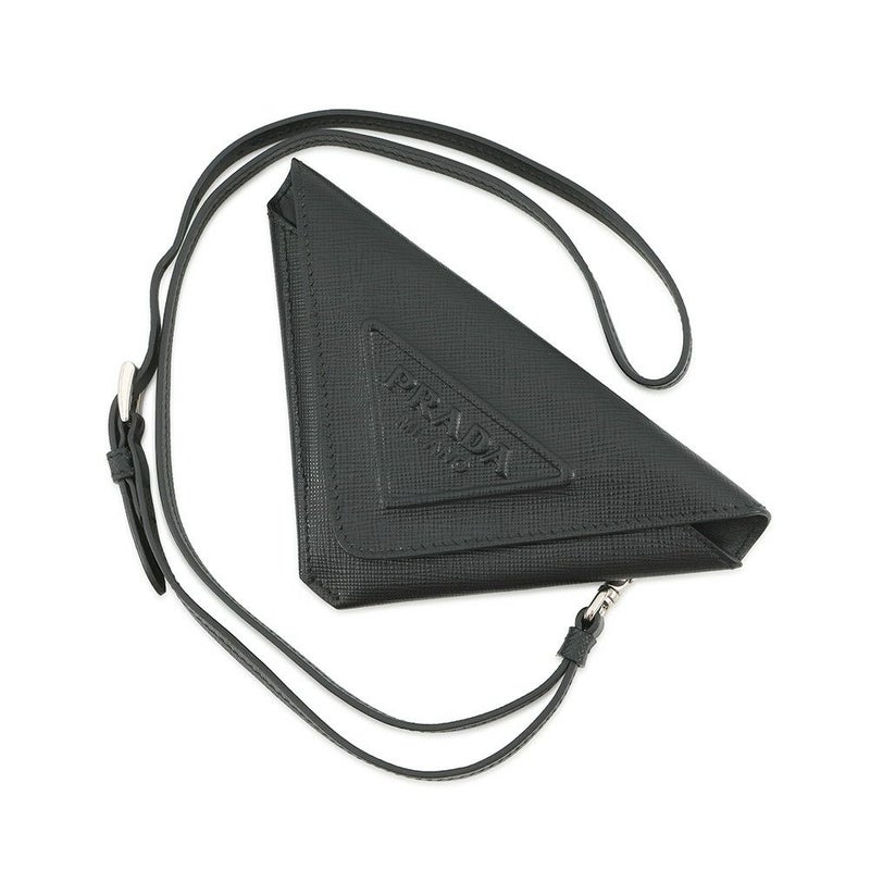 プラダ ポーチ トライアングルポーチ  サフィアーノ レザー 1TL445 PRADA 黒