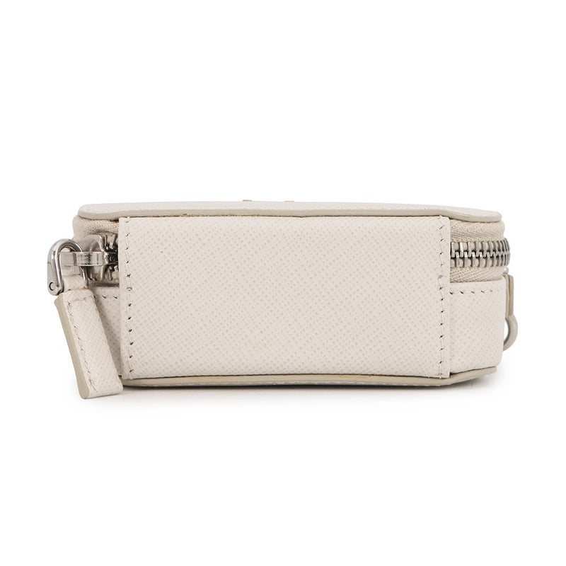 プラダ ポーチ ミニ トライアングルロゴ サフィアーノ 2TT105 PRADA ポシェット 白
